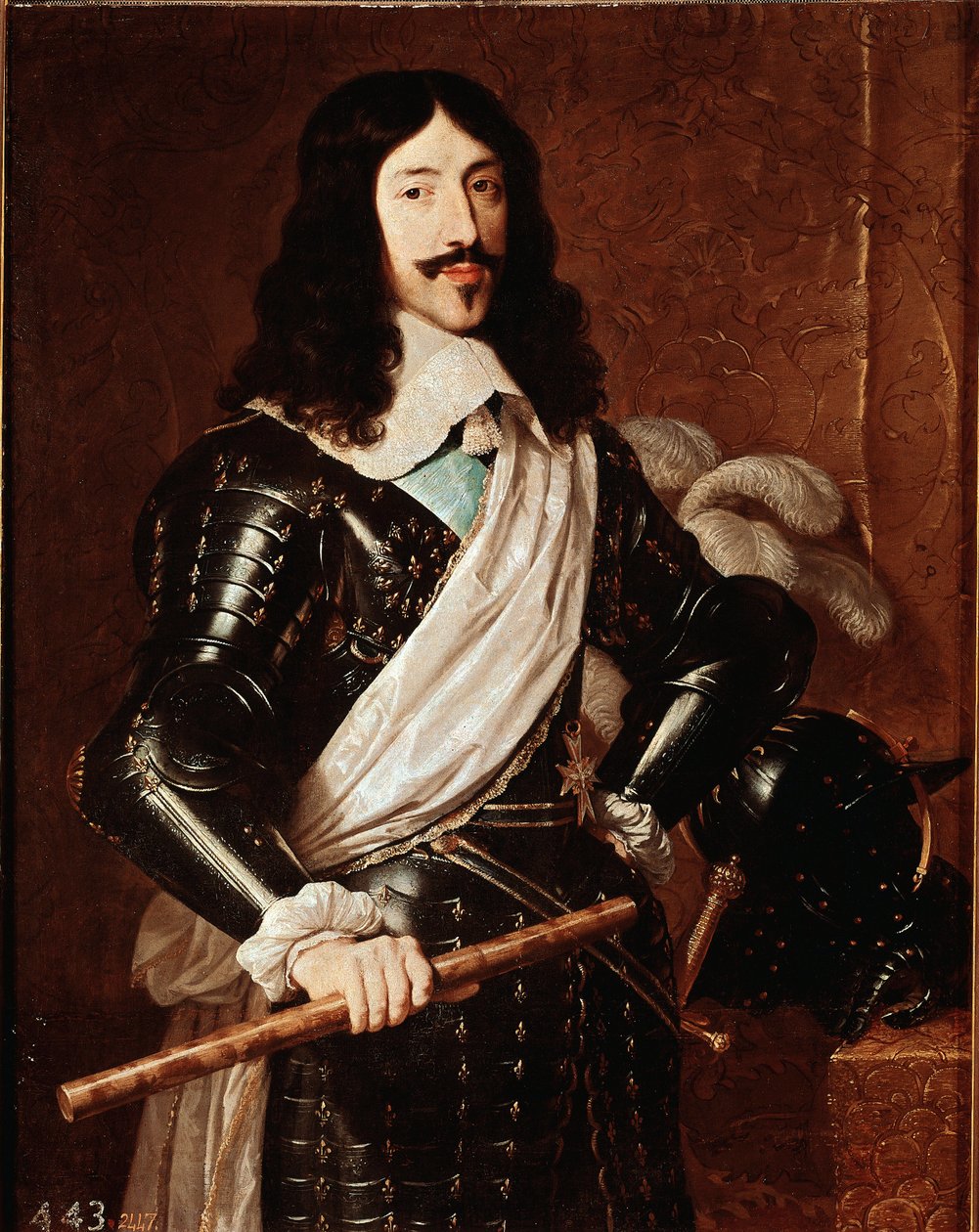 法国国王路易十三 (1601-1643) 的肖像 菲利普·德·尚佩涅 (1602-1674) 绘画 作者 菲利普·德·尚佩尼
