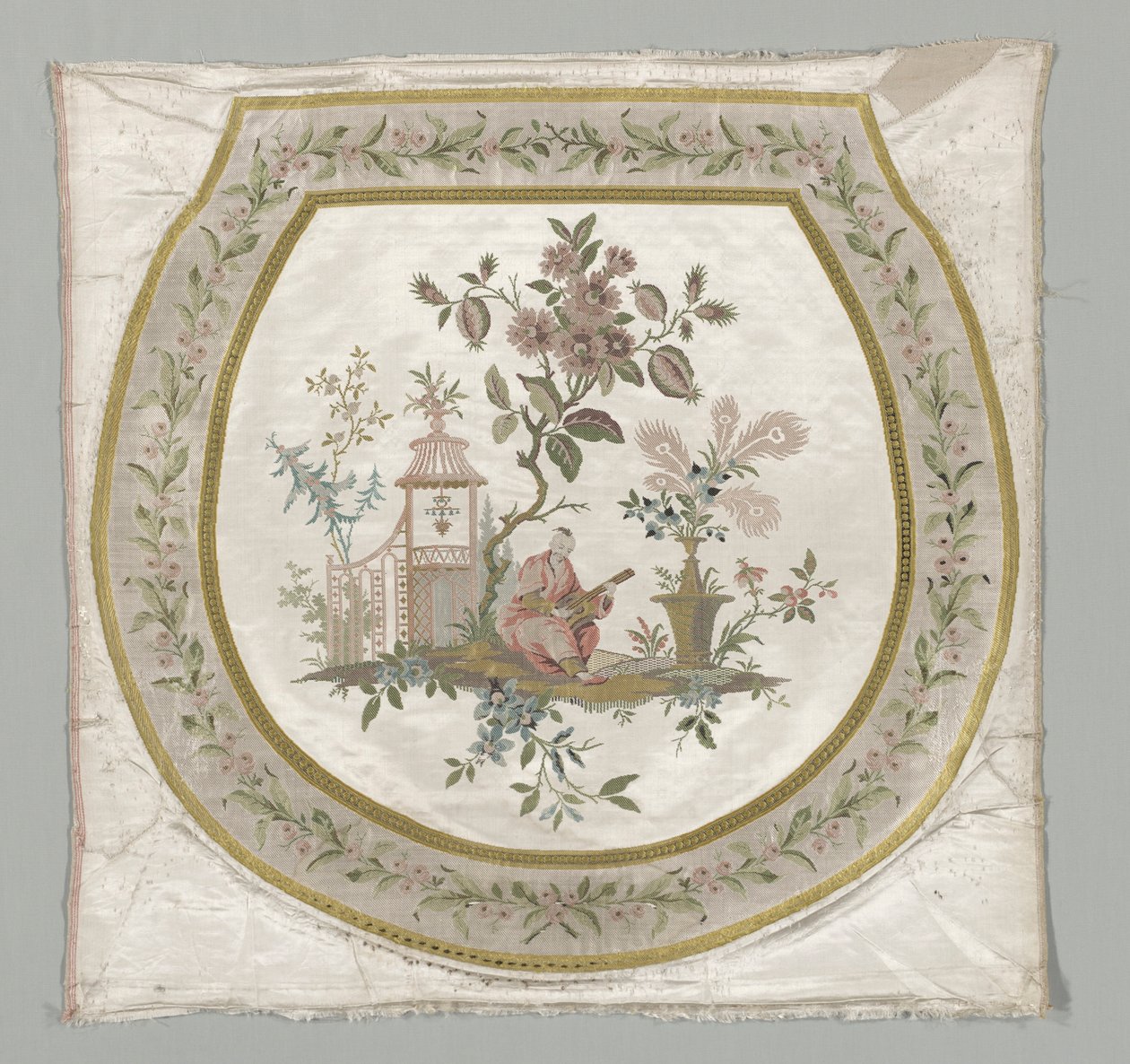 椅子座椅的内饰，c。 1743-1774年。 作者 菲利普·德·拉萨尔