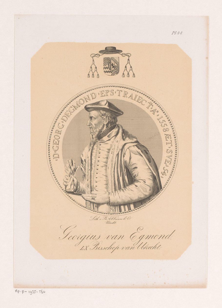 乔治·范·埃格蒙特的肖像 作者 Philippus Anthonius Alexander Kanne（归属于）