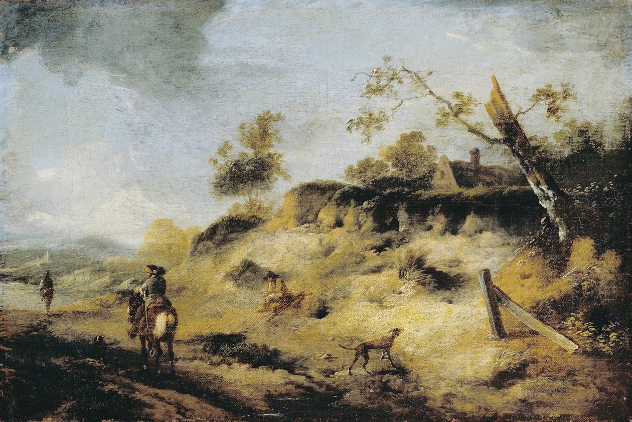沙洲与旅行者 作者 飞利浦Wouwerman