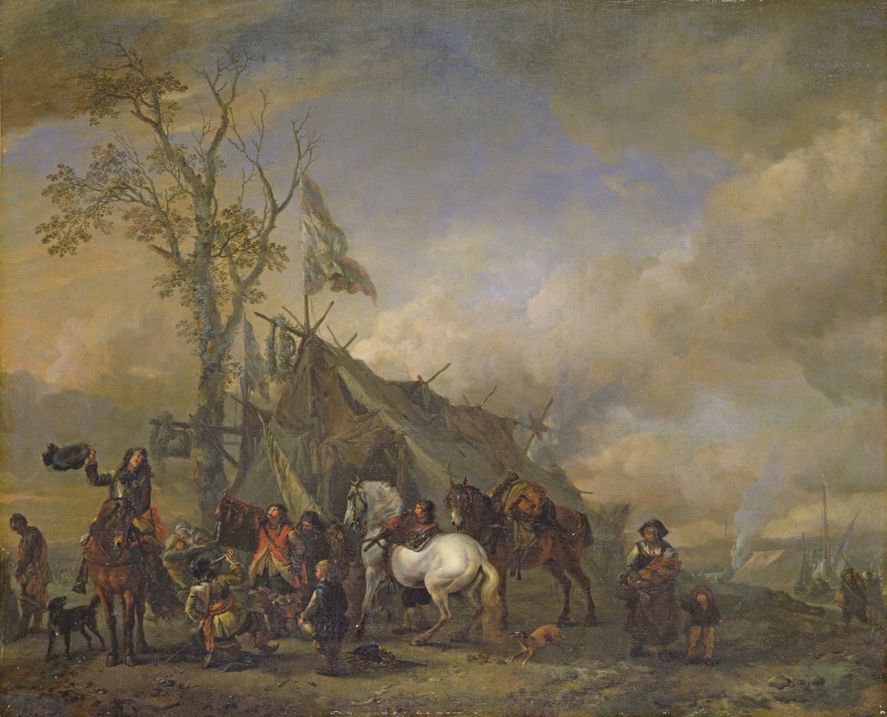 骑兵离开 作者 飞利浦Wouwerman