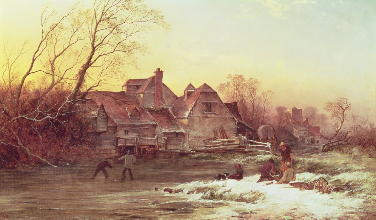 冬天的场景 作者 飞利浦Wouwerman