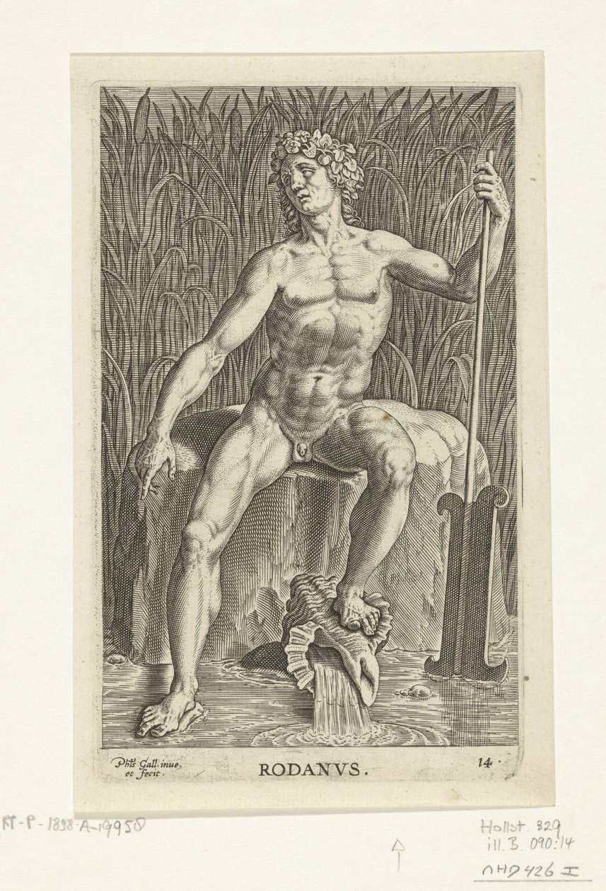 河神罗达努斯
罗丹斯
河神和海神（系列标题）
Semideorum Marinorum amnicorumque sigillariae imagines perelegantes（系列标题） 作者 飞利浦加勒