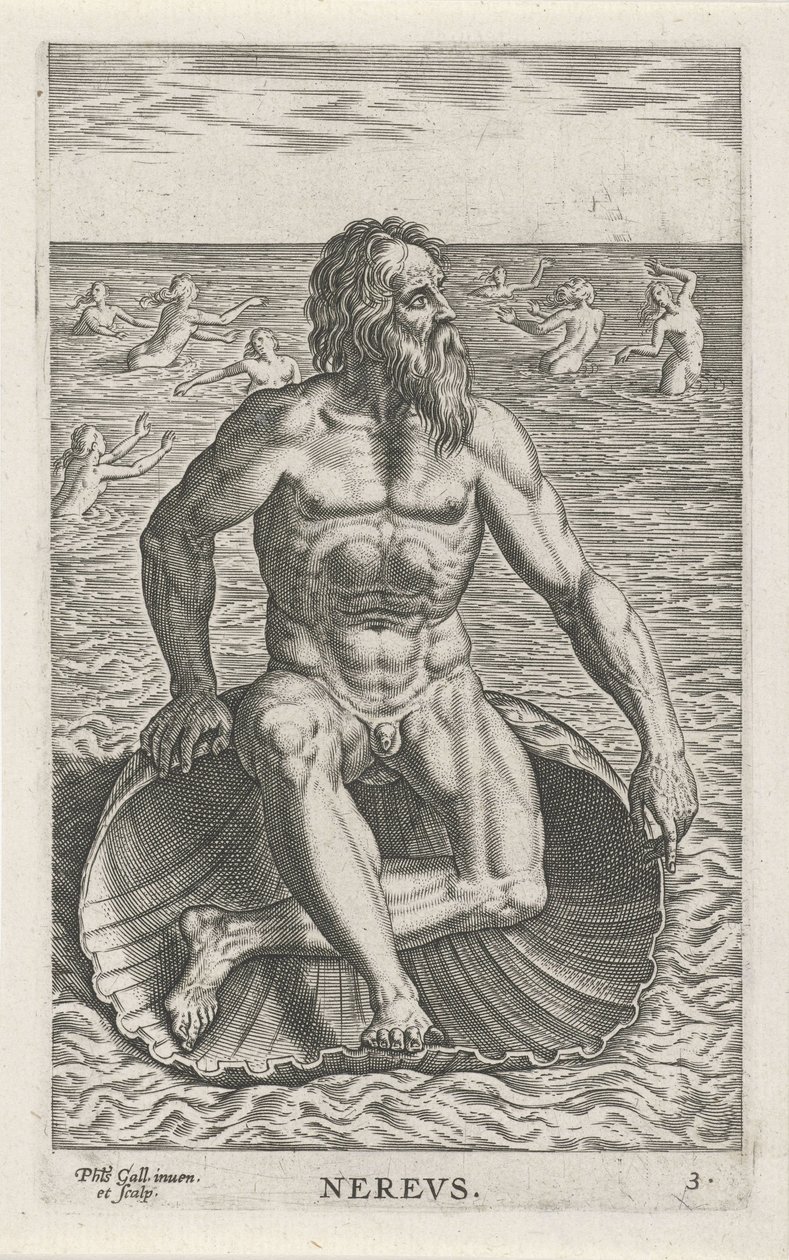 海神尼雷乌斯
尼瑞夫斯
河神和海神（系列标题）
Semideorum Marinorum amnicorumque sigillariae imagines perelegantes（系列标题） 作者 飞利浦加勒