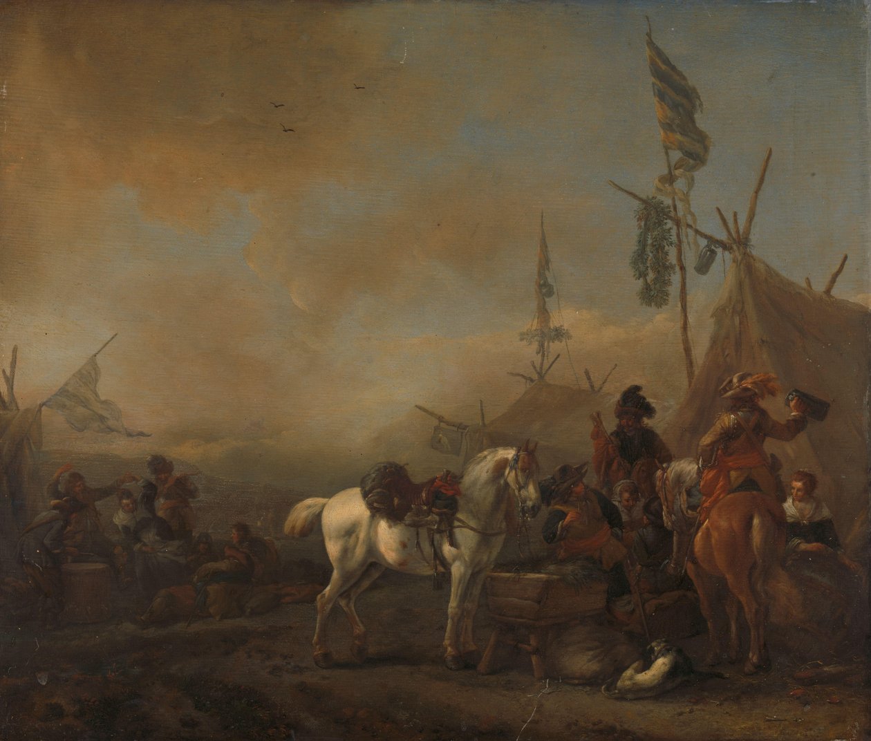 军营 作者 飞利浦Wouwerman
