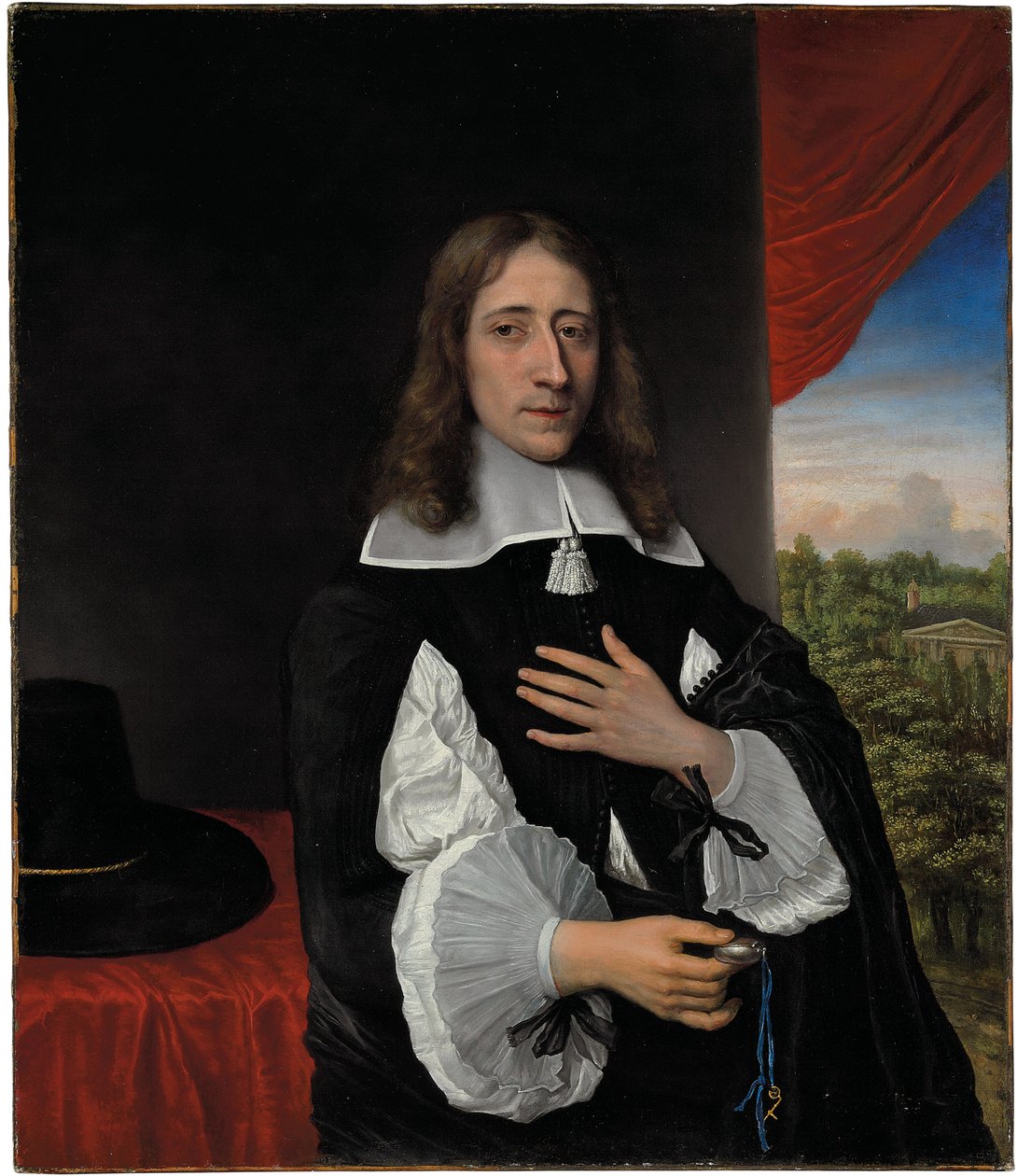 Franciscus Van Schooten教授的肖像，1656年 作者 菲利普·德·科宁克