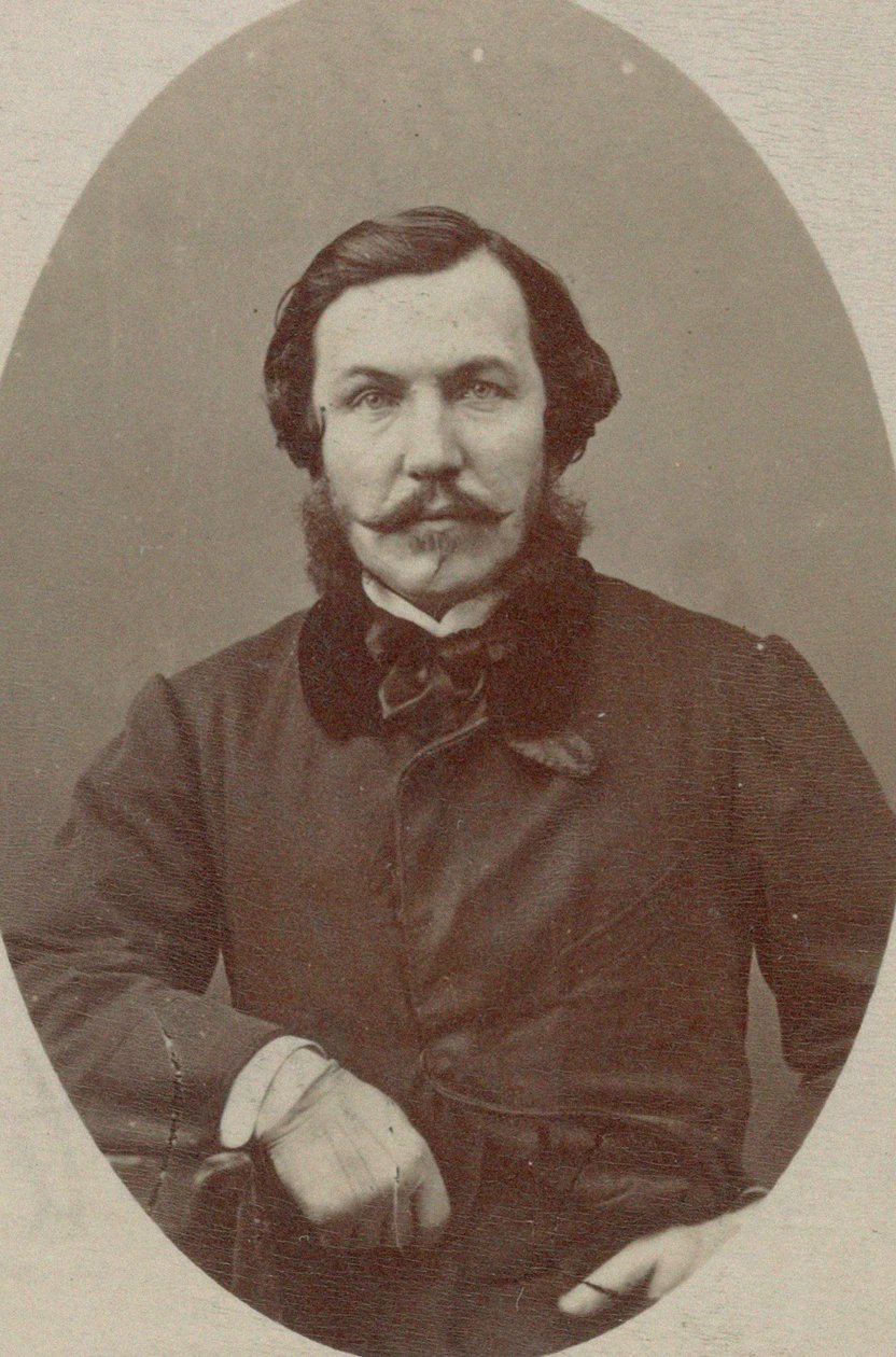 钢琴家和作曲家Alfred Quidant 1815-1893年的肖像。 作者 摄影工作室纳达尔。