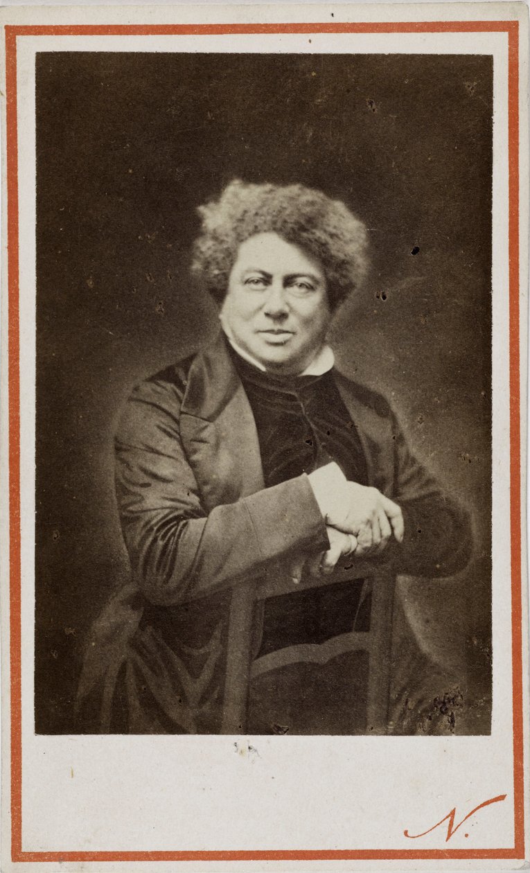 作者大仲马（Alexandre Dumas père）1802-1870，1870年。 作者 摄影工作室纳达尔。