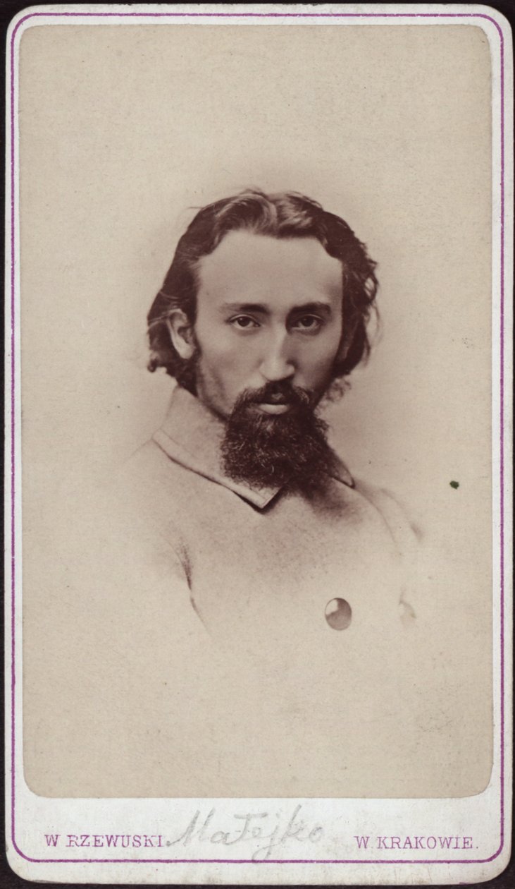 扬-马特科1838-1893年的肖像，约1880年。 作者 摄影工作室 Valery Rzewuski。
