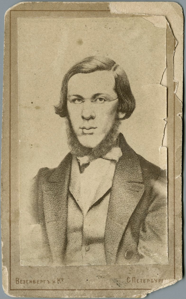Nikolay Alexandrovich Dobrolyubov 1836-1861, 1865年至1900年间 作者 摄影工作室韦森伯格