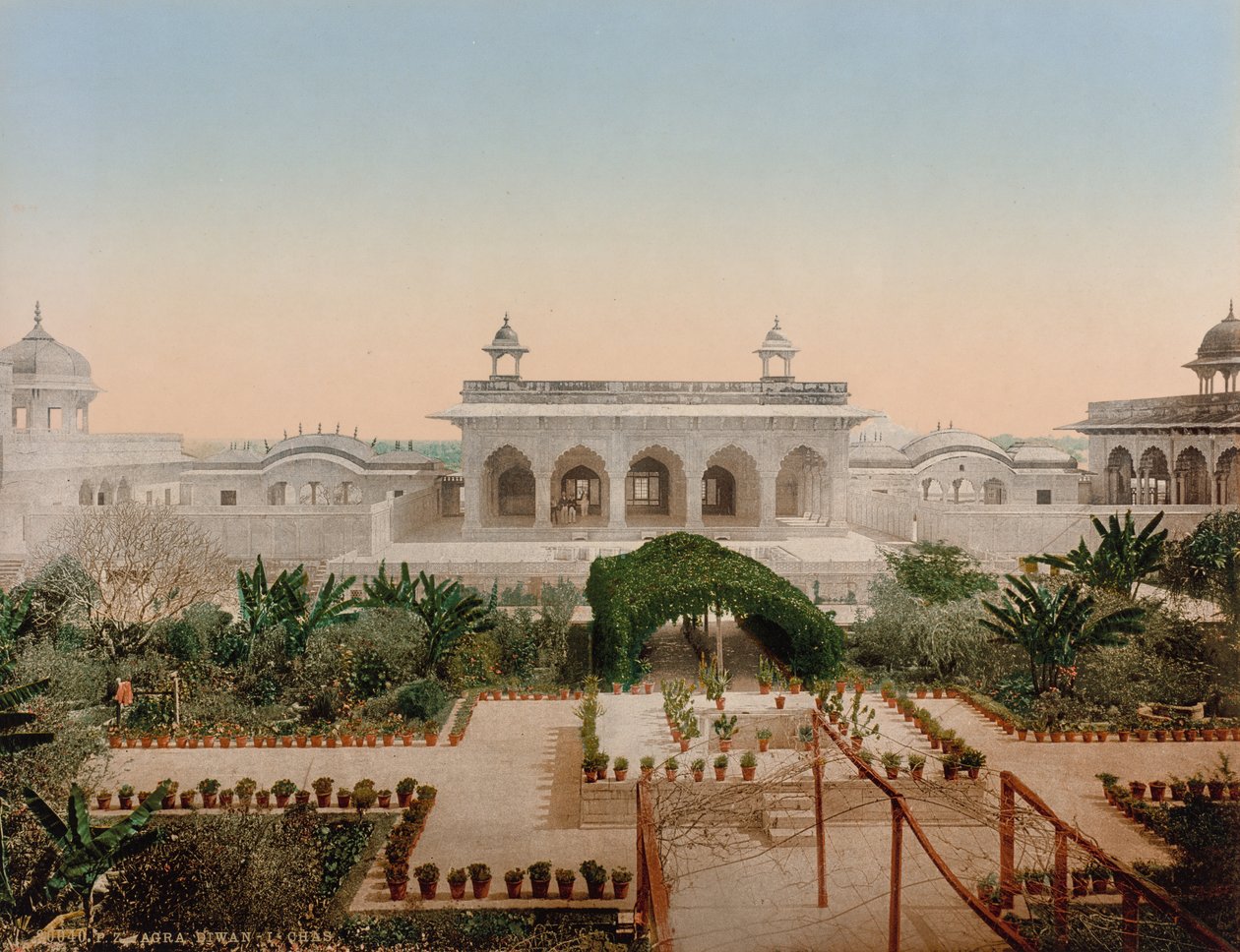 阿格拉Diwan-i-Chas 作者 Photoglob Co.（苏黎世，活跃于 1890 年至 1910 年）