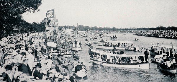 亚拉河畔的亨利"，维多利亚州墨尔本，约1904年，摘自 "南十字星下--澳大利亚掠影"，由墨尔本外交部出版。 作者 澳大利亚摄影师