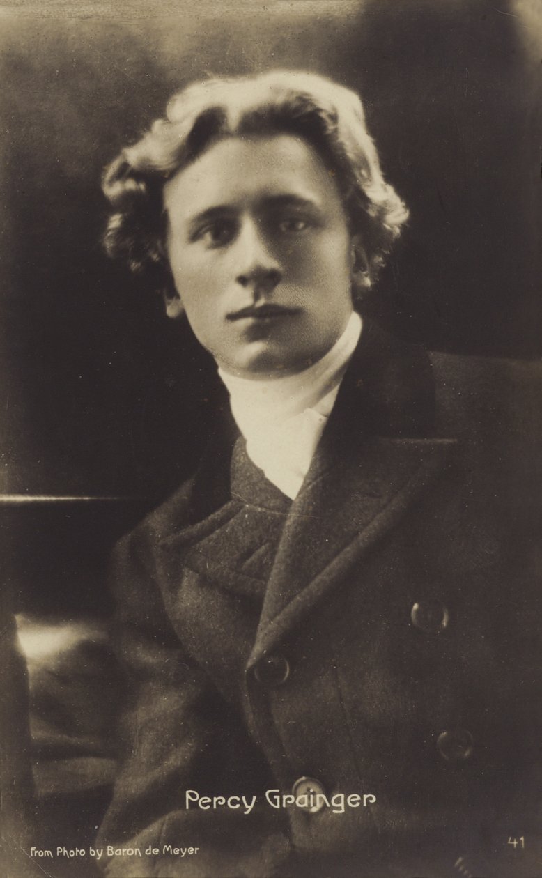 Percy Grainger，澳大利亚出生的作曲家、编曲家和钢琴家（1882-1961 年）（黑白照片） 作者 澳大利亚摄影师