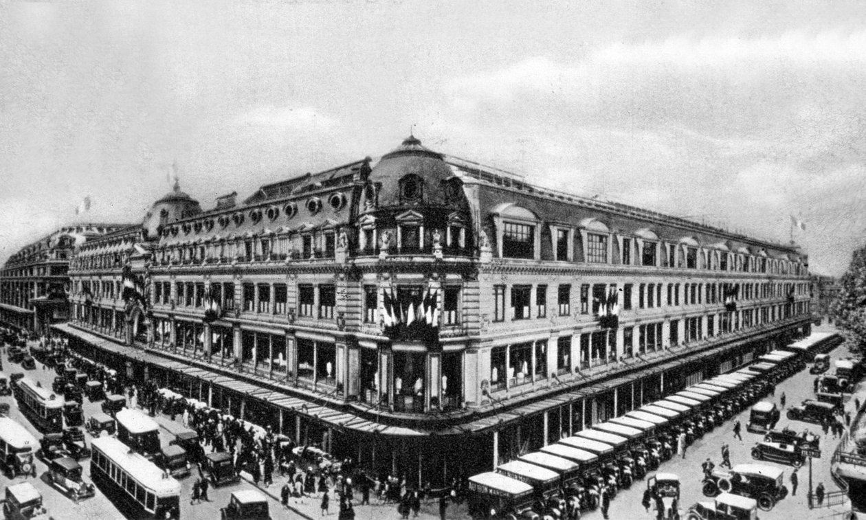 Le Bon Marché，约 1910 年（黑白照片） 作者 法国摄影师