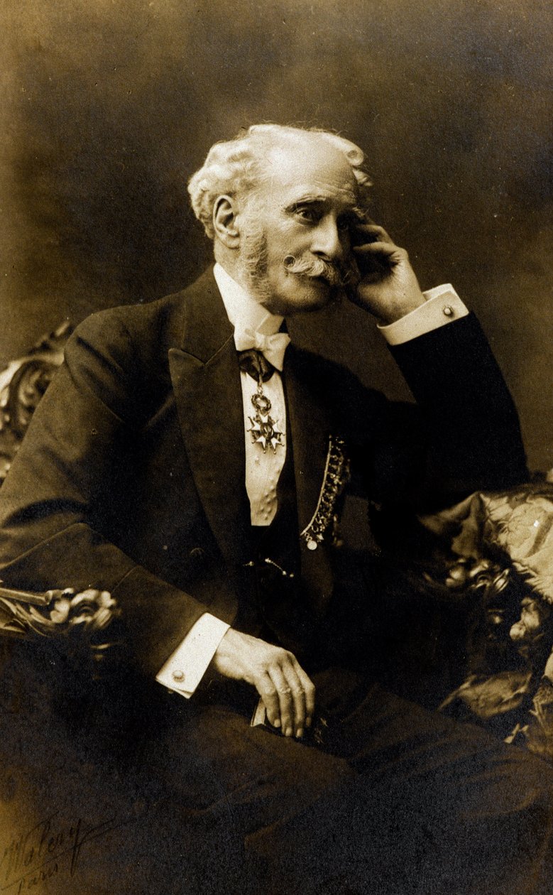 Portrait of Francois Stephen Emile Liegeard (1830-1925), French writer, poet and politician - Photography, Coll. Baussy 作者 法国摄影师