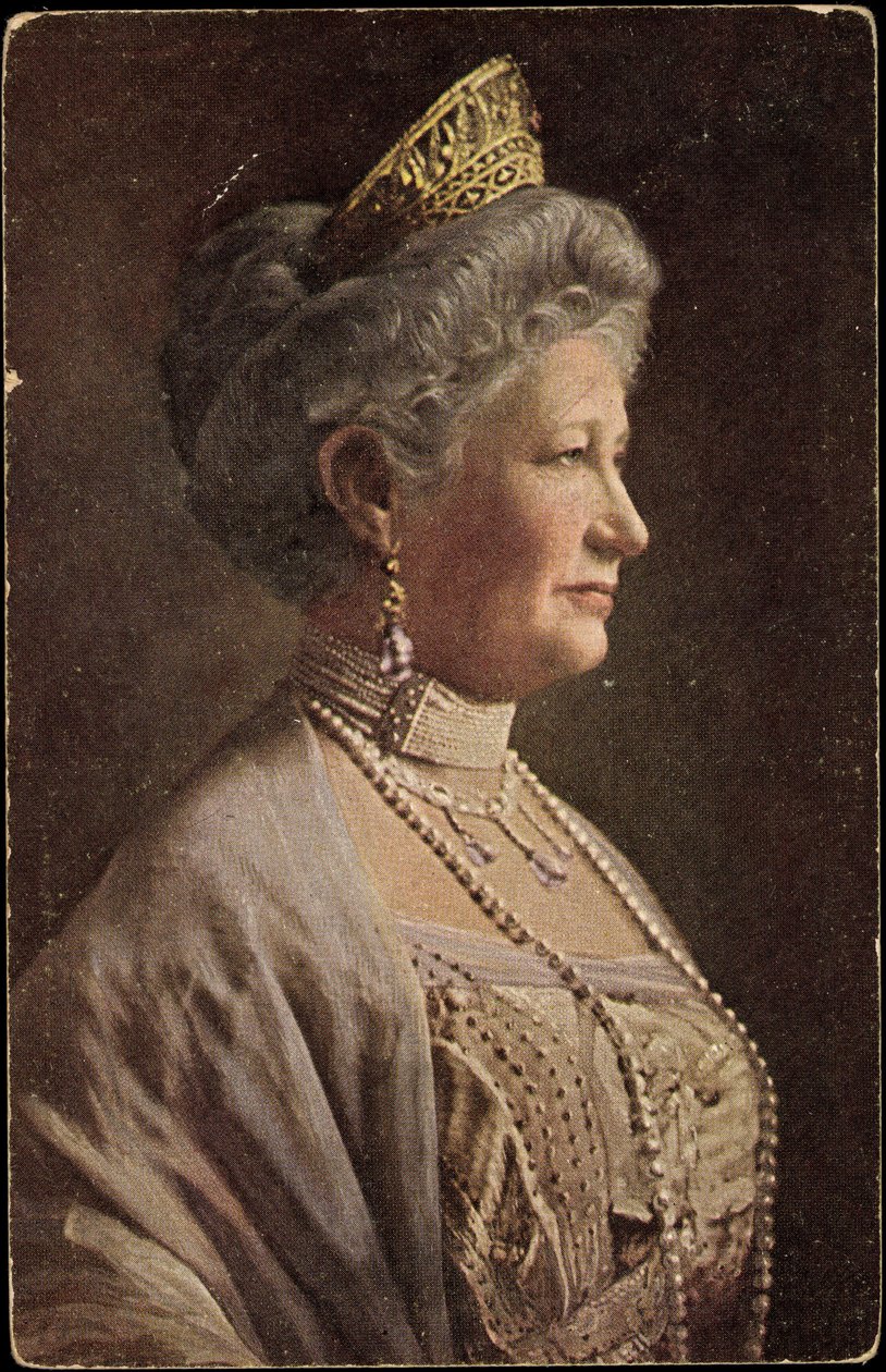 艺术家 Ak Empress Auguste Victoria，肖像，皇冠，珠宝（黑白照片） 作者 德国摄影师