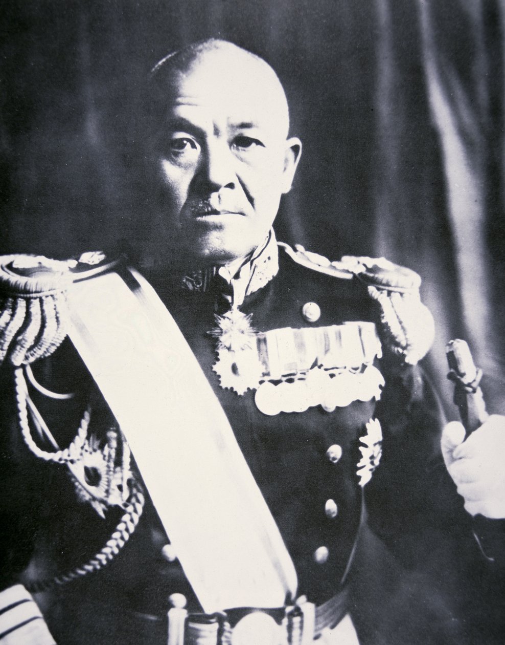 南云忠一海军中将（黑白照片 作者 摄影师 日本人