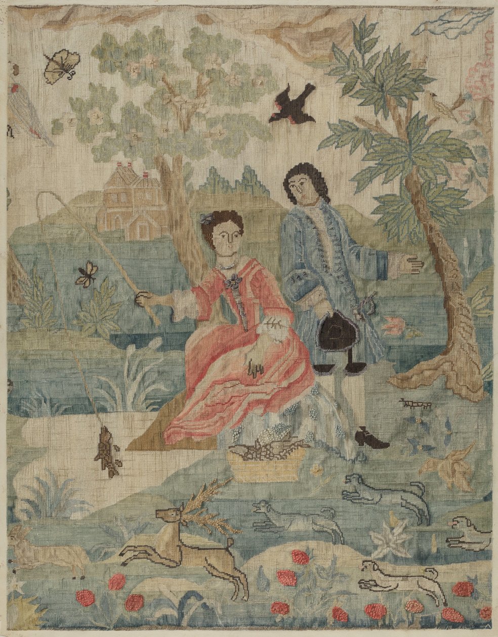 小点刺绣，约1937年。 作者 菲利斯·多尔