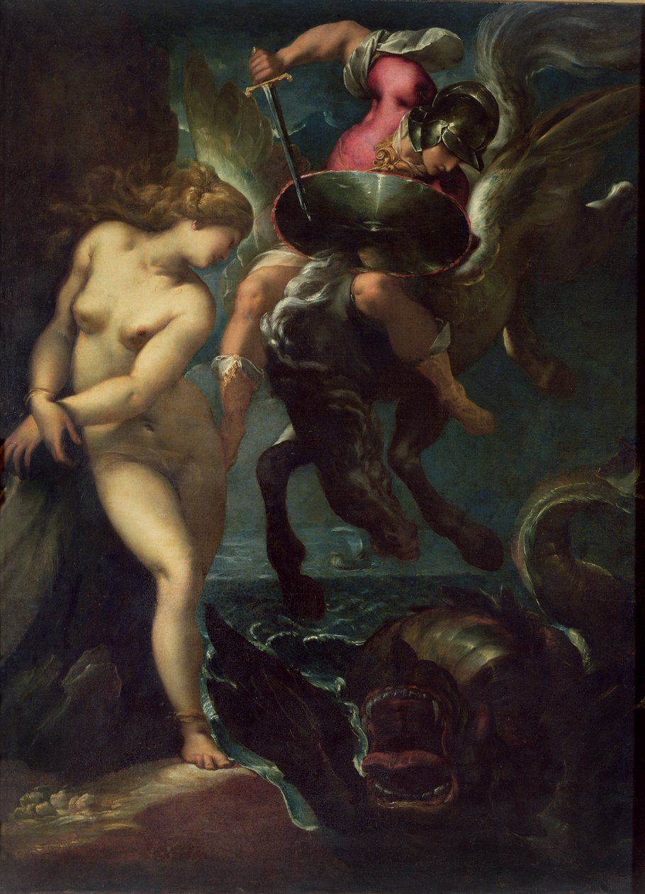 Perseus和Andromeda，c.1610 作者 弗朗切斯科·莫拉佐内码头
