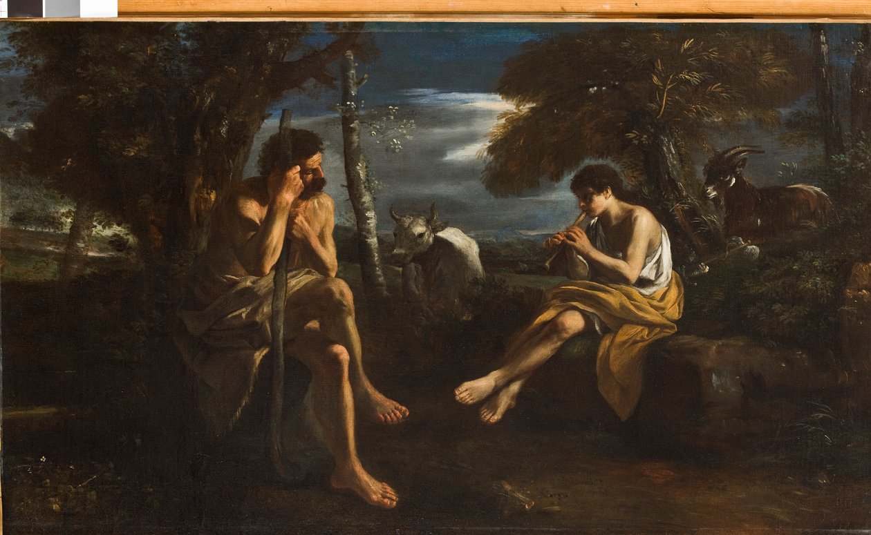 水星让阿格斯进入睡眠状态，c.1645-55 作者 码头弗朗切斯科莫拉