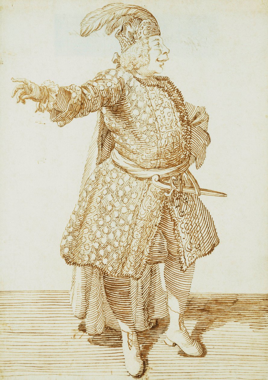 Castrato Gaetano Caffarelli的肖像，约1735年 作者 皮埃尔·利昂·盖兹