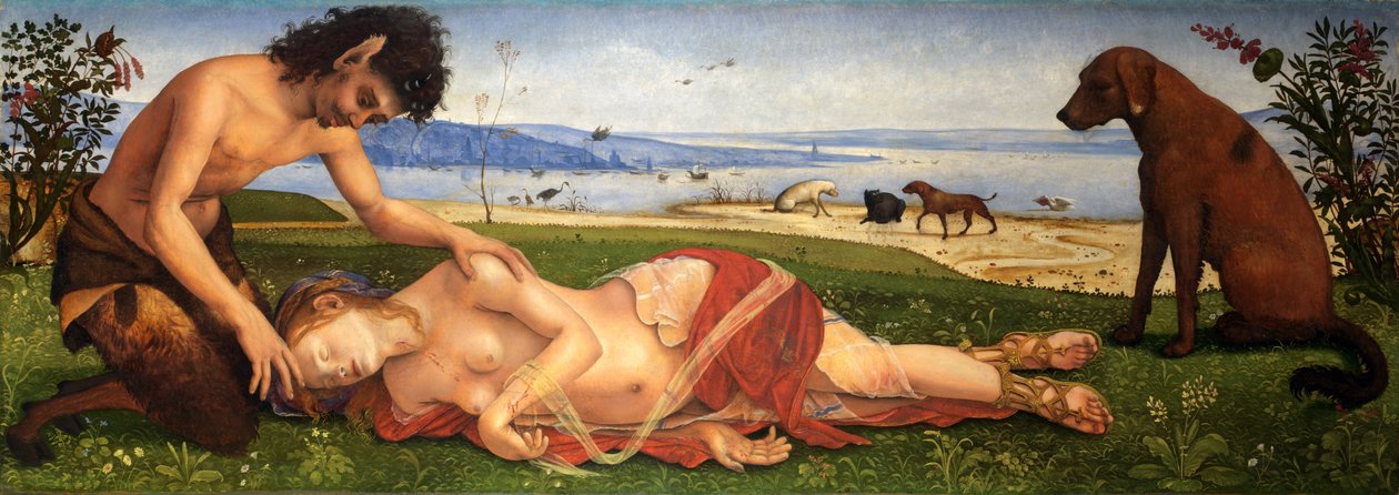 一个色狼哀悼若虫，c.1495 作者 皮耶罗迪科西莫