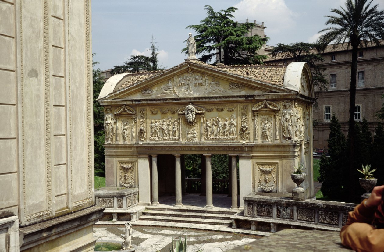 Pius IV的Casina的凉廊，1558-62 作者 皮耶罗·利戈里奥（Piero Ligorio）
