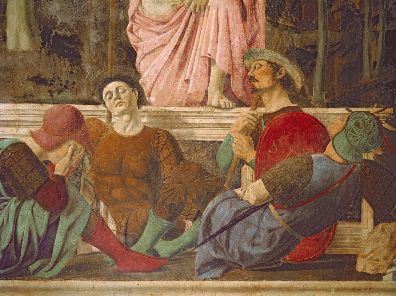 复活，c.1463壁画细节109787 作者 皮耶罗·德拉·弗朗西斯卡