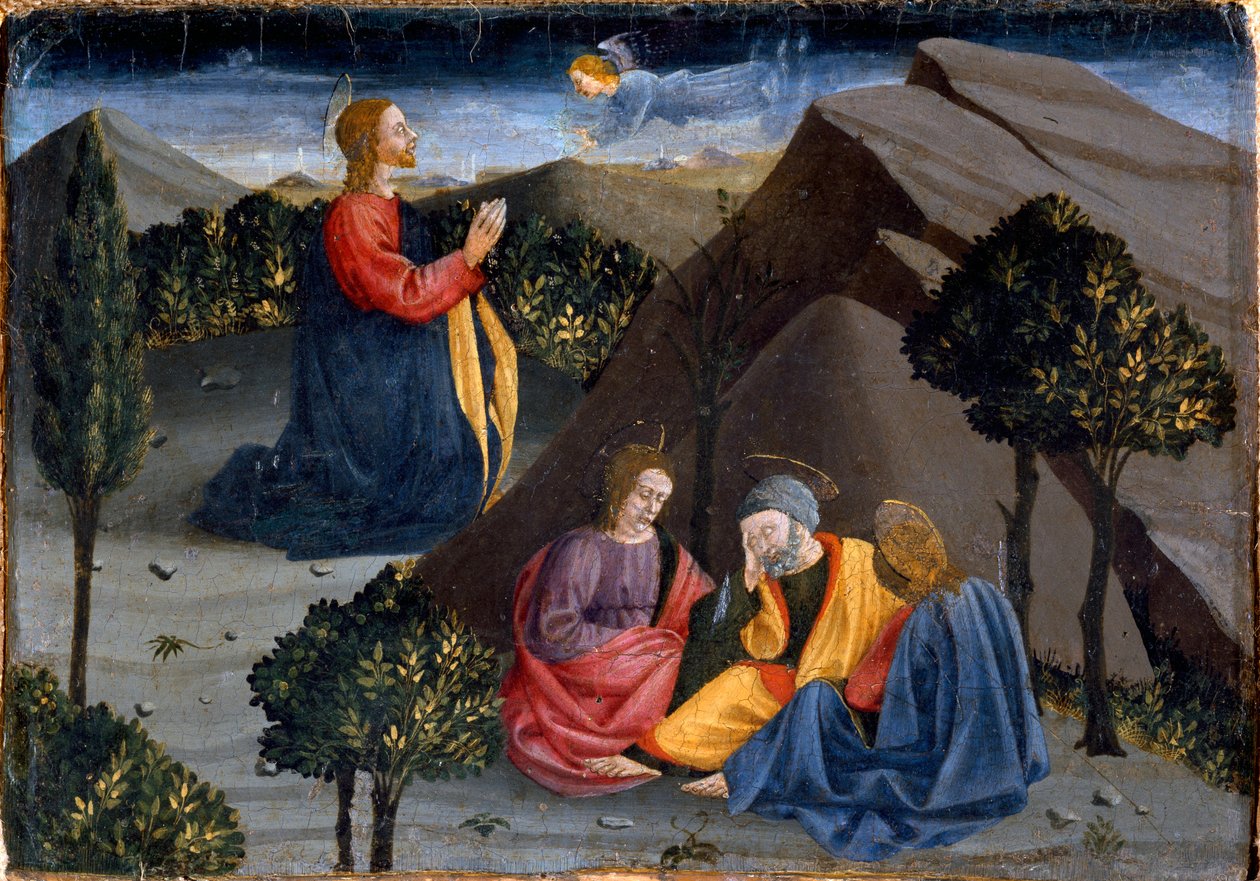 Misericordia 多联画：橄榄园中的祈祷 作者 Piero della (学校) Francesca
