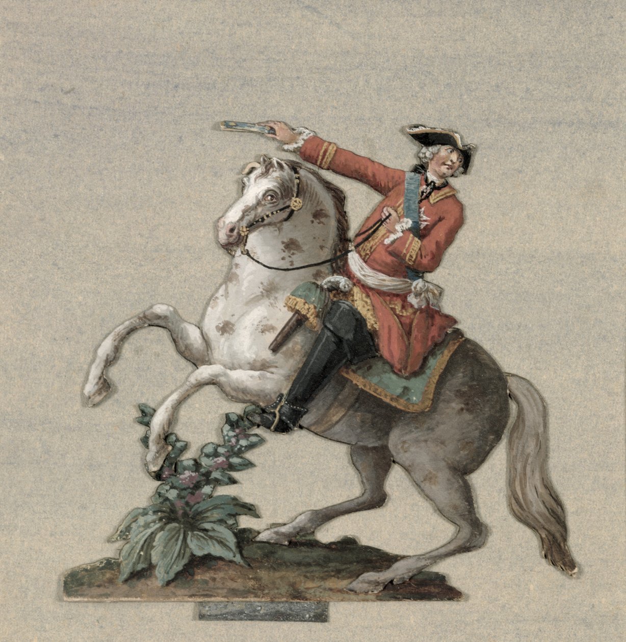 Charles-Just of Beauveau-Craon王子的骑马肖像（1720-93） 作者 皮埃尔·安托万·莱苏厄