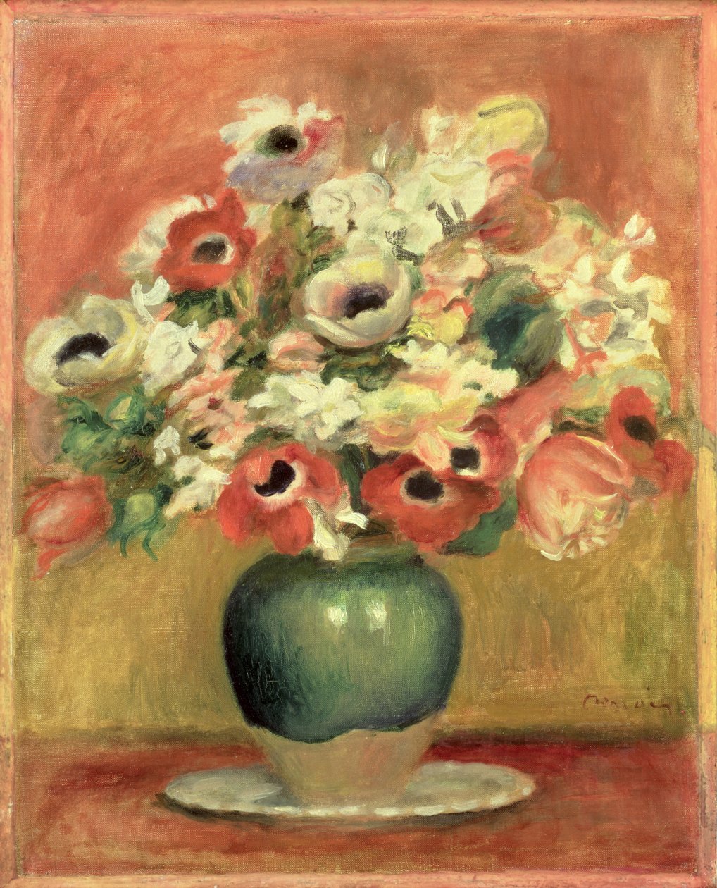 银莲花，c.1885 作者 皮埃尔·奥古斯特·雷诺阿
