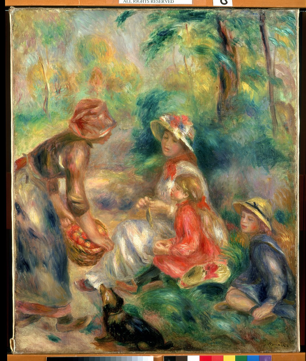 Apple Vendor，c.1889 作者 皮埃尔·奥古斯特·雷诺阿