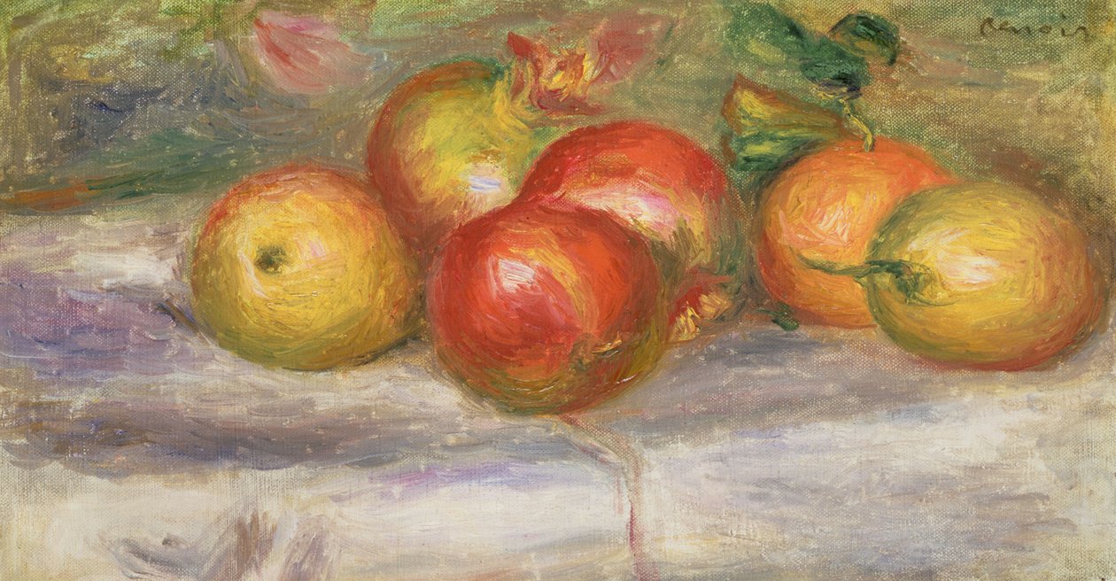 苹果，1911-12 作者 皮埃尔·奥古斯特·雷诺阿