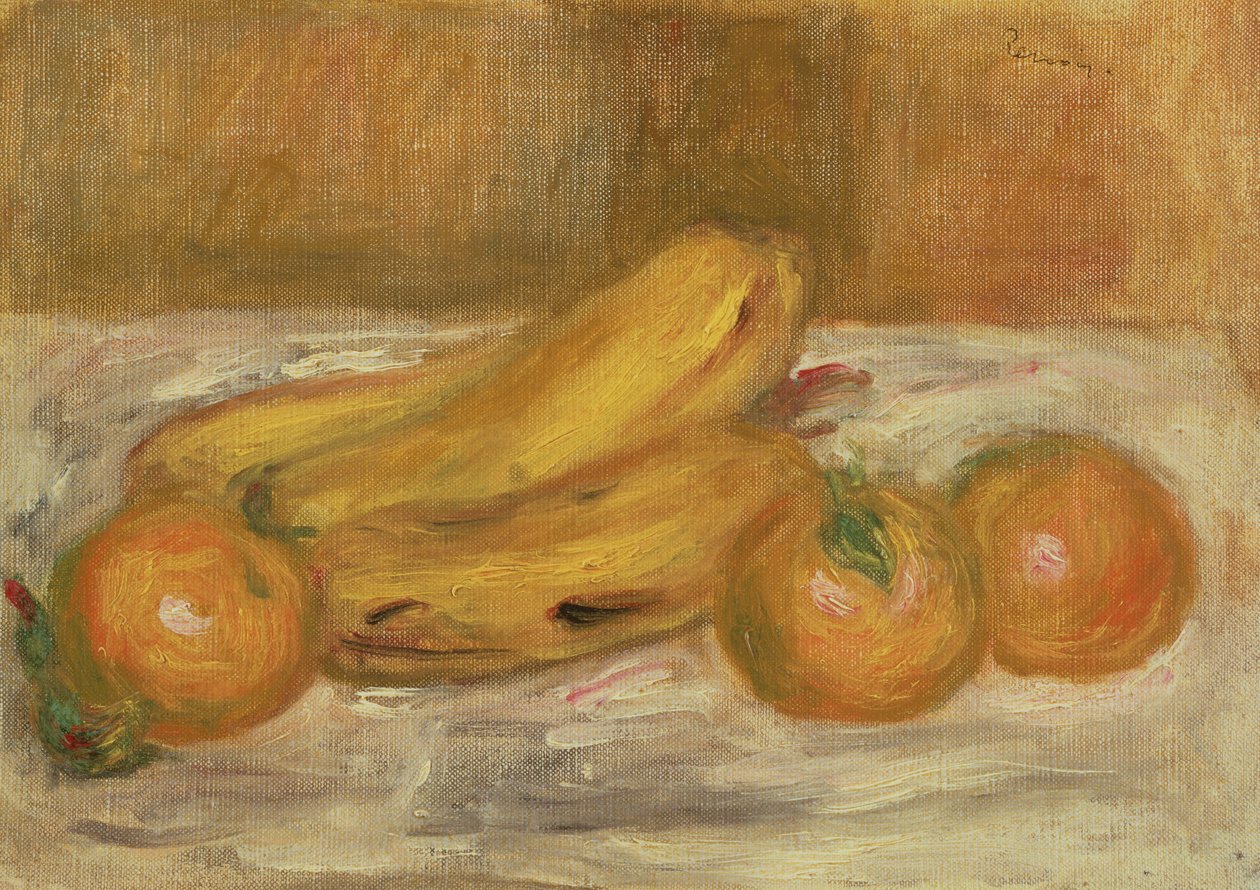 香蕉和橘子，c.1913 作者 皮埃尔·奥古斯特·雷诺阿