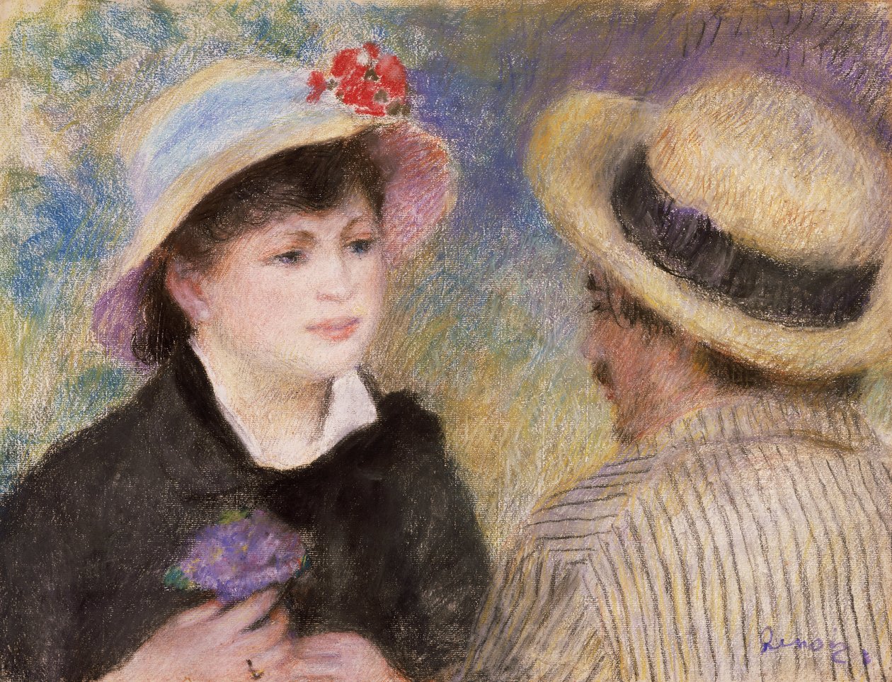 划船夫妇（据说是Aline Charigot和Renoir） 作者 皮埃尔·奥古斯特·雷诺阿