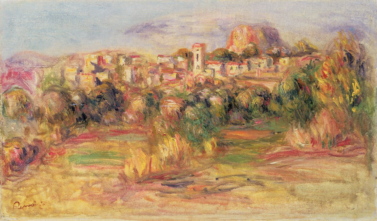 Cagnes，c.1900 作者 皮埃尔·奥古斯特·雷诺阿