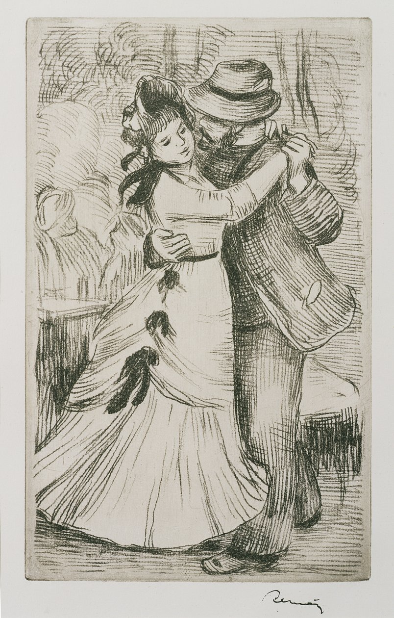跳舞夫妇，c.1880 作者 皮埃尔·奥古斯特·雷诺阿