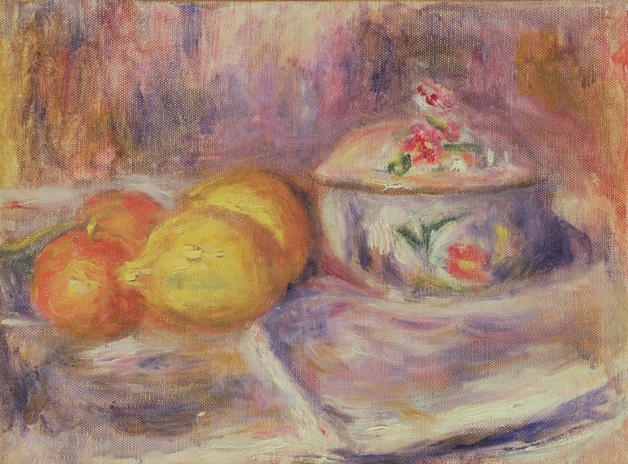 水果和Bonbonniere，1914年后 作者 皮埃尔·奥古斯特·雷诺阿