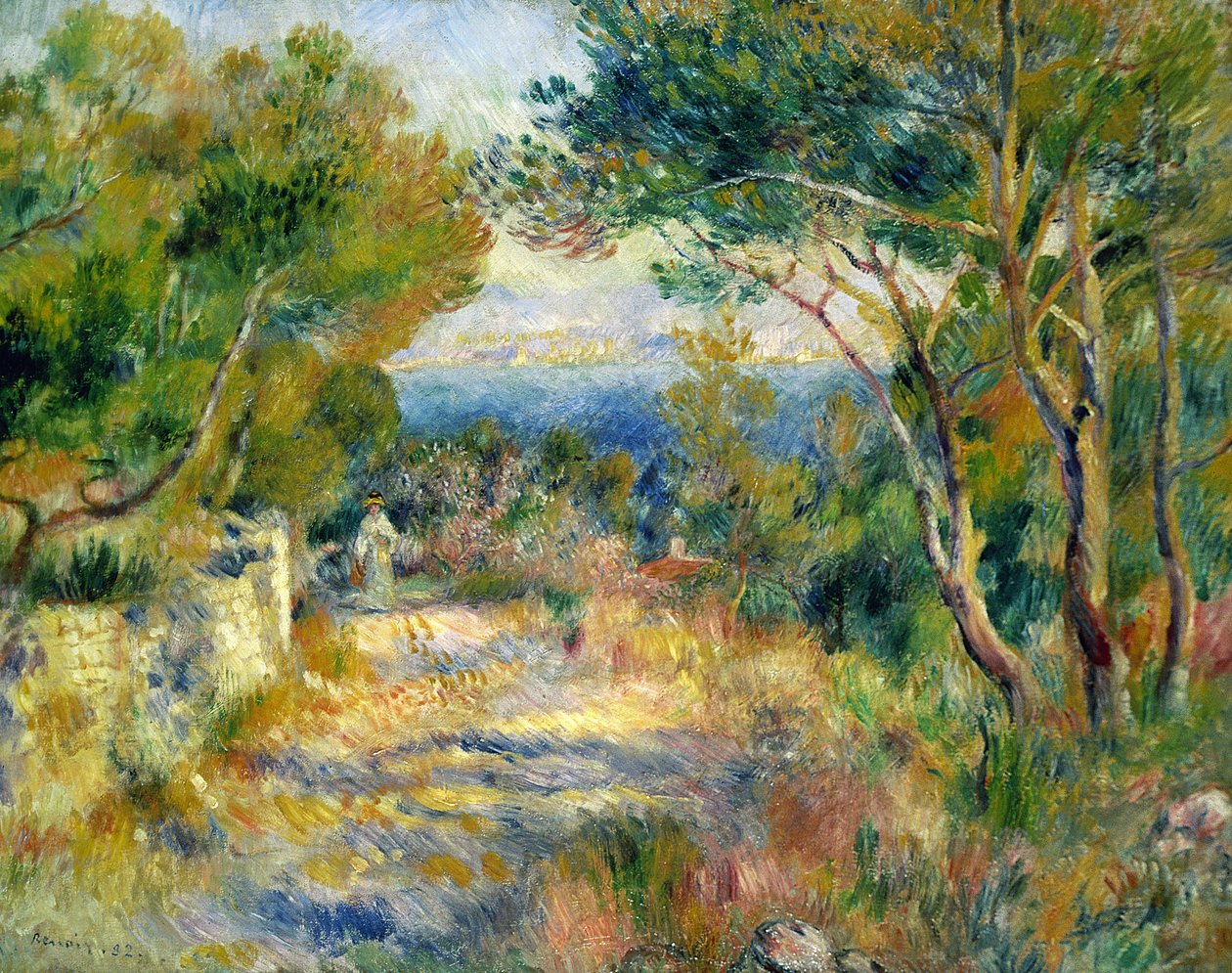 L&39;Estaque，1882年 作者 皮埃尔·奥古斯特·雷诺阿