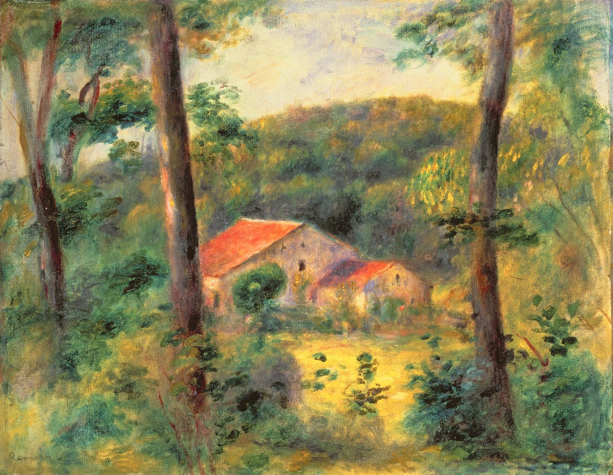 在Briey附近的风景，1899年 作者 皮埃尔·奥古斯特·雷诺阿