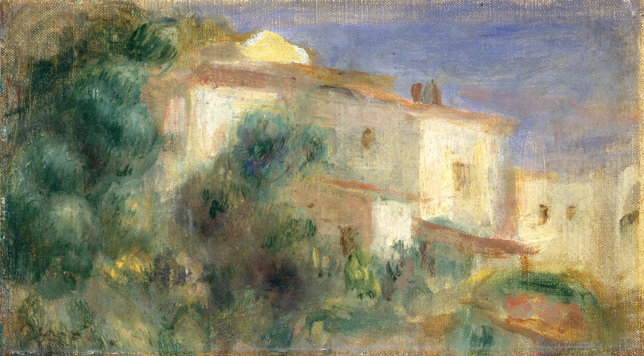 邮政的房子，Cagnes，1906-7 作者 皮埃尔·奥古斯特·雷诺阿