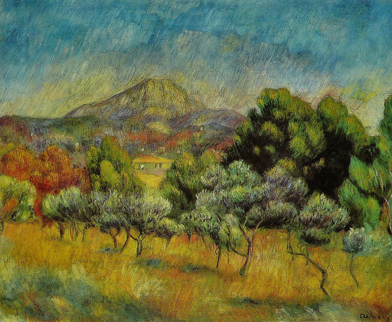 Montagne Sainte-Victoire 作者 皮埃尔·奥古斯特·雷诺阿