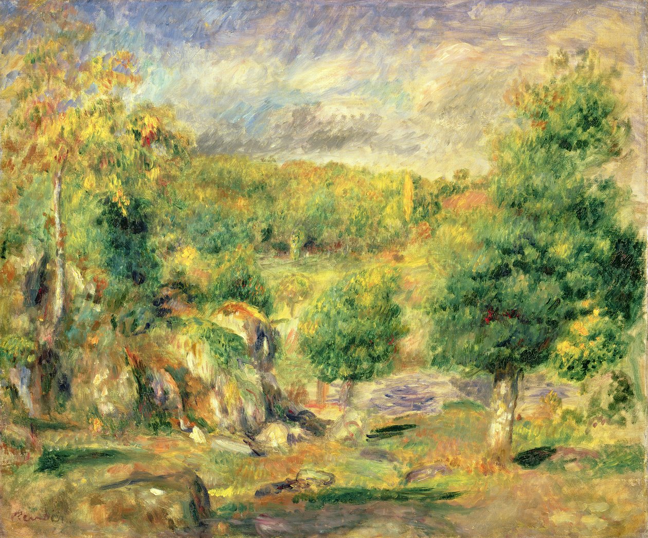 Pont-Aven，1892年 作者 皮埃尔·奥古斯特·雷诺阿