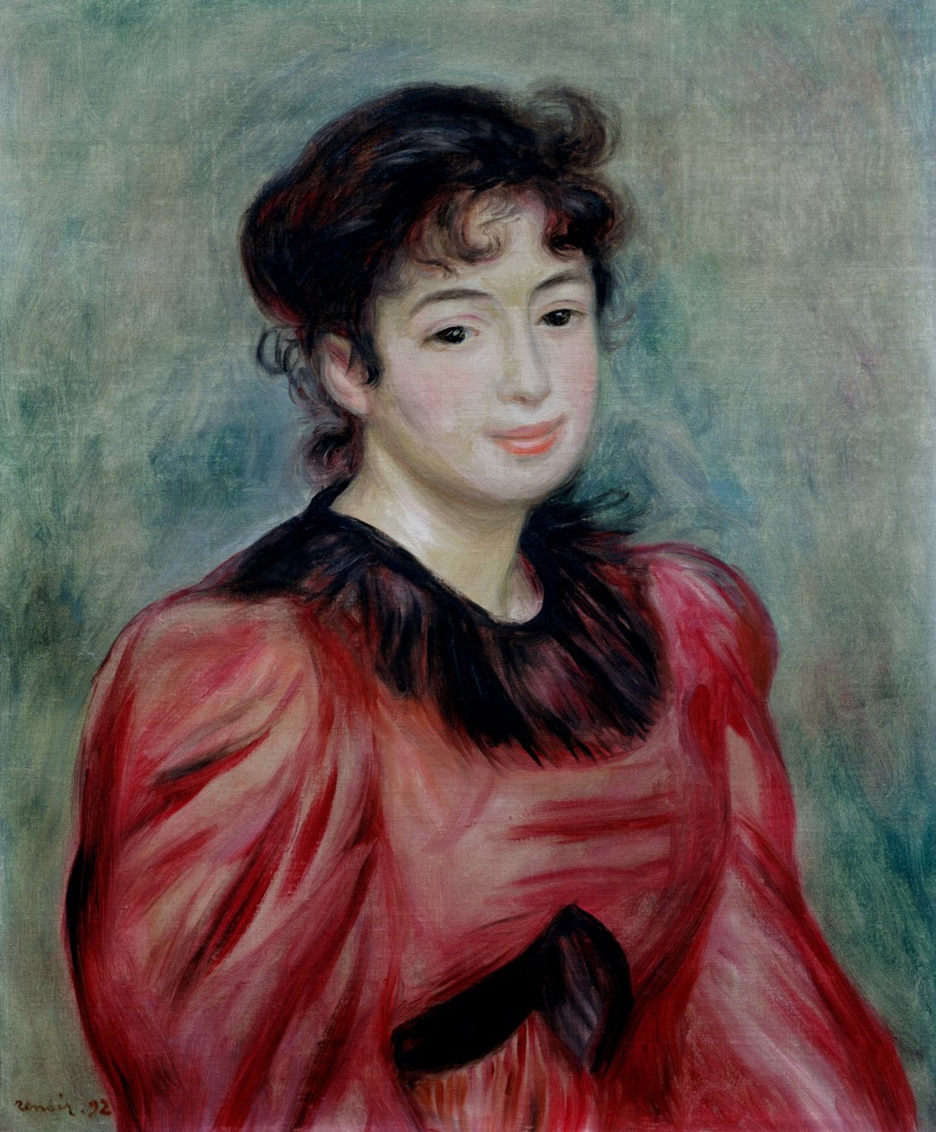 Mademoiselle Victorine de Bellio（1863-1957）1892年的肖像 作者 皮埃尔·奥古斯特·雷诺阿