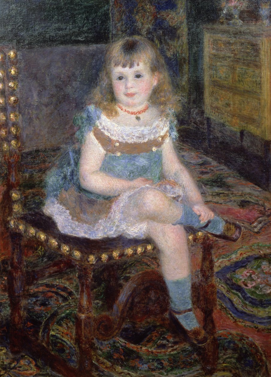 1876年Georgette Charpentier小姐的肖像 作者 皮埃尔·奥古斯特·雷诺阿