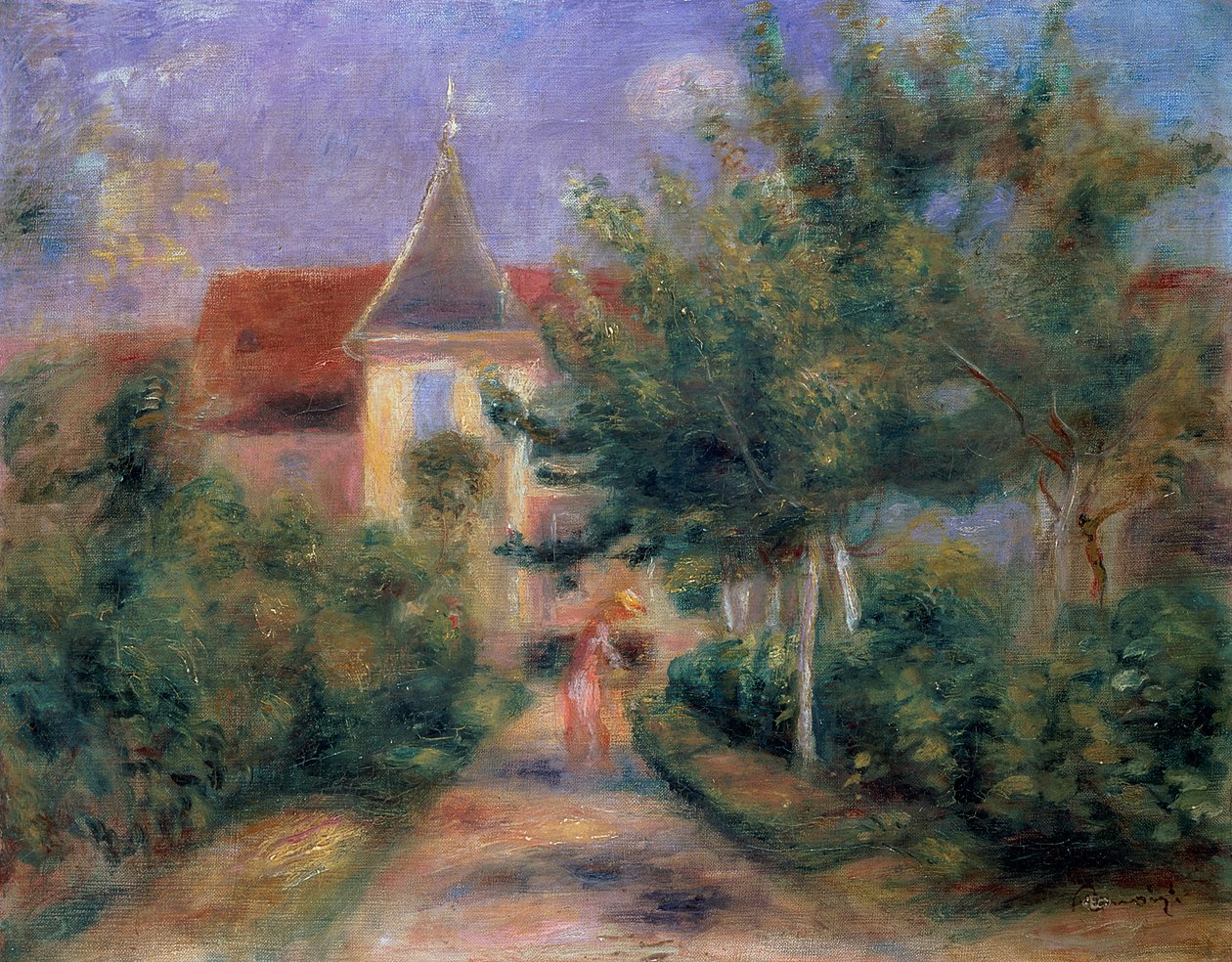 雷诺阿在埃索伊斯的房子，1906年， 作者 皮埃尔·奥古斯特·雷诺阿