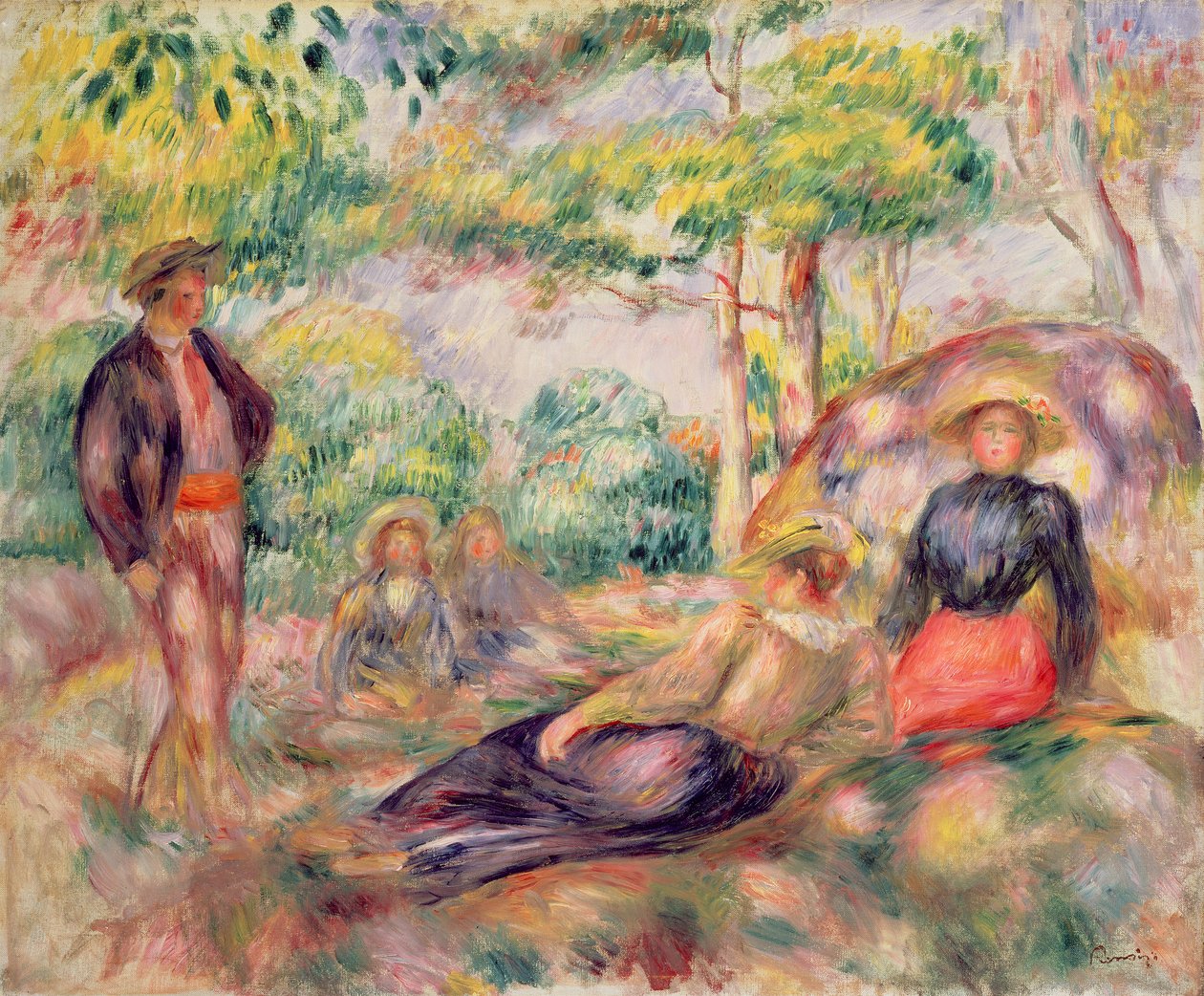 野生动物研究，c.1893 作者 皮埃尔·奥古斯特·雷诺阿