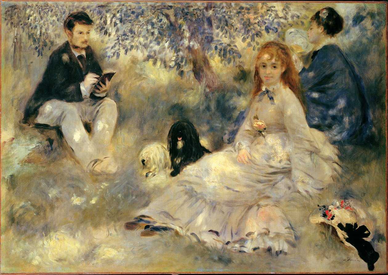 Henriot家族，c.1871 作者 皮埃尔·奥古斯特·雷诺阿