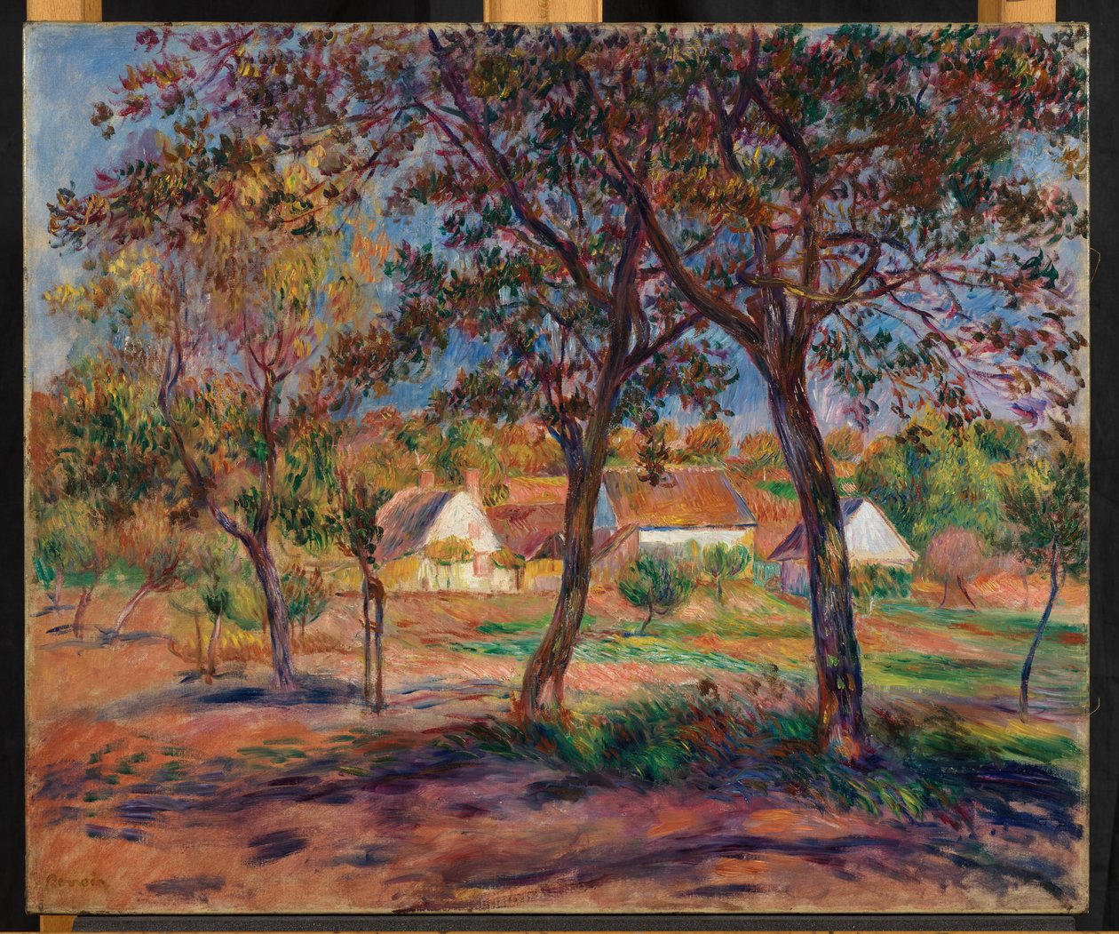 Pont-Aven的郊区，c.1888-90 作者 皮埃尔·奥古斯特·雷诺阿