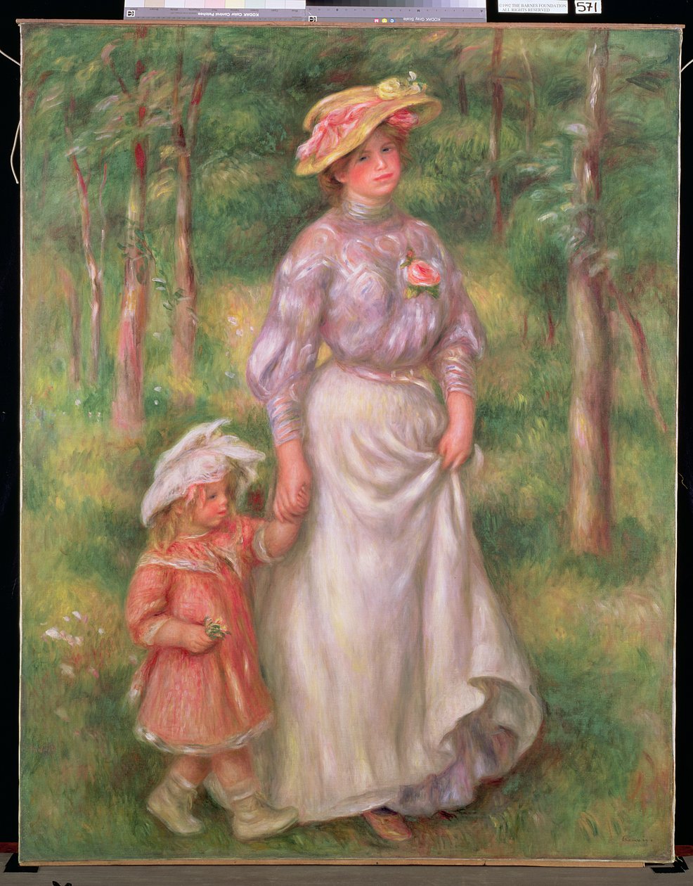 The Promenade，c.1906 作者 皮埃尔·奥古斯特·雷诺阿
